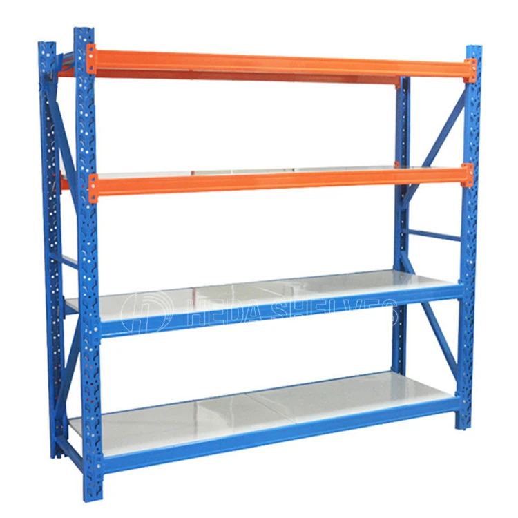Heda manufacturer CE Heavy duty industrial stacking steel shelves storage rack for factory warehouse Stacking Racks &amp; Shelves