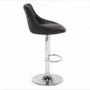 High back swivel bar stool chair with footrest and PU Cushioned seat