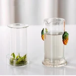 High borosilicate glass dragon handle double ear tea pot stainless steel filter inner liner black tea green tea brewer