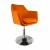 Import High-end fashion orange rotating bar chair waiting room chair salon furniture swivel leisure chair from China