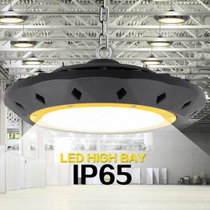 High lumen ceiling warehouse indoor UFO high bay industrial lighting fixture/100W 200W 400W IP65 led high bay lighting price