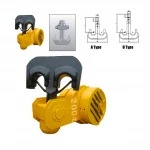 High Performance 50t Ram's Horn Type Crane Hook Lifting Swivel Hook for Material Handling Equipment.