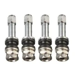High Pressure Tyre Valves Stems Bolt TR48 , Flush Chrome Valve Stems With Cap