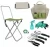 Import High Quality 10 pcs Garden Tool Set Strong Polyester Zippered Tool Garden Bag And Folding Chair Seat from China