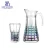 Import High quality 7pcs water jug glass set juice pot glass kettle with lid and handle from China