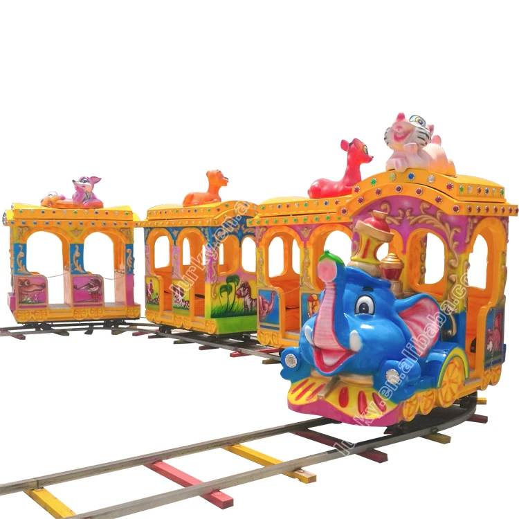 high quality amusement animal track train children indoor track train