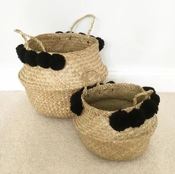 High Quality Bamboo Woven Handmade Flower Basket Plant Pots from Vietnam Manufacture
