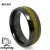 High Quality Black Zirconium Oxide Ceramic Rings Jewelry Mens Carbon Fiber Inlay Ring