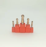 High Quality Cnc Micro Stainless Steel Head Ball Nose End Mill Carbide Tialn Gold Milling Cutter Insert For Aluminium