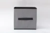 High quality collapsible cube bins gray and black non-woven non woven storage box