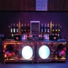 High  quality commercial steampunk style  counters industry design Portable cocktail mobile bar  set Table