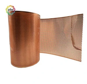 High Quality Copper Brass Perforated Decorative Wire Mesh