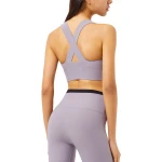 High quality custom private logo high impact sports bra breathable cross back yoga sports bra
