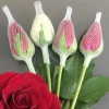 High Quality Flower Bud Plastic Sleeves in White