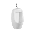High quality hot sale white glazed popular cheap porcelain corner wall mount urinal