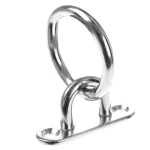 High Quality Marine Grade Stainless Steel 316 Square Eye Plate with Ring 5/16