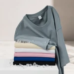 High Quality Mens Short Sleeve T Shirt Premium 260g Large Size Shirts O-Neck Collar Solid Color Casual T Shirt