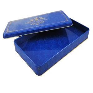 High Quality Mooncake Empty Rectangular Shape Metal Gift Cookie Tin Box