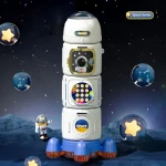 High quality Multi-compartment storage Simulated Space Piggy bank money saving box money banks for kids Funny Toys
