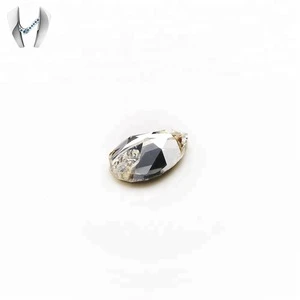 High quality pear shape large size crystal applique bridal rhinestone