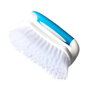 High Quality Plastic Long Handheld Scrubbing Brush With Removable Grout Brush