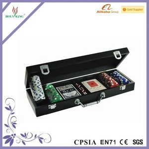 High Quality Poker Chip Case With Wooden Material