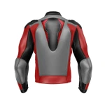 High Quality Racing Moto Jacket in Red and Black Custom Logo Printed Protective Summer Wear for Motorbikes