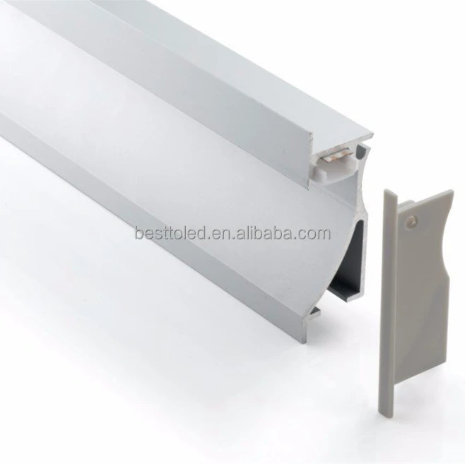 High quality wall recessed mounted LED aluminium extrusion for step stair lighting
