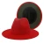Import High Quality Wholesale Fake Wool Felt Fedora Hat For Men 2 tone hat different color brim fedora hat for women from China