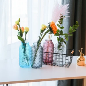 High quality wholesale home decor 20cm glass vases