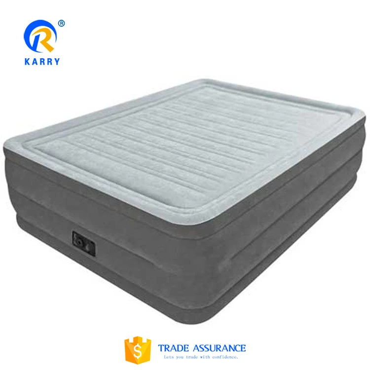 High quality with good feedback inbuilt pump inflatable bunk bed inflatable air bed for kids hotel use inflatable air mattress