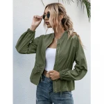 Hiking Waterproof women Jacket Zipper Casual Jacket  Hooded Light Sport Jacket