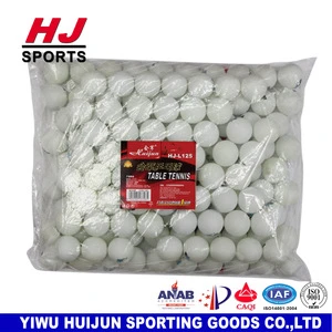 HJ-L125 Wholesale HUIJUN Standard Solid color Table Tennis ball Ping Pong ball 100pcs/bag