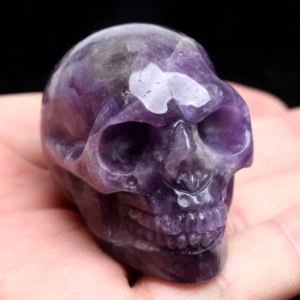 HJT Wholesale Amethyst Quartz Crystal Skulls for Sale for Crafts
