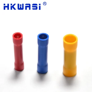 HKWASI Factory Selling Wire Connector Metal inside Three Color Plastic Crimp Terminal