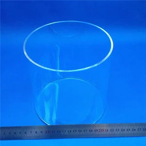 HM high quality thick wall clear quartz glass tube