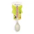 Import Hot sale bamboo fibre baby kids soup spoon plastic spoon wide scoop 17068 from China