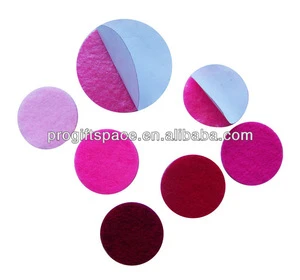 Hot Sale China Die Cut Embellishment Supplies fabric wall decor 1" Self-adhesive Circles Felt Scrapbooking Products for Crafts