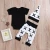 Import Hot sale cotton Baby boy clothes short sleeve romper +pants +hat 3Pc newborn baby clothing sets from China