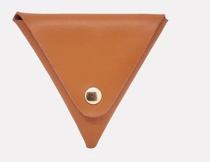 Hot Sale New Leather Triangle Women Matel Clasp Pocket Coin Purse ( W100)