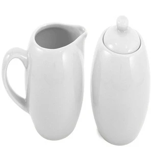 Hot Sale Personalized Handmade Ceramic White Sugar Service Set