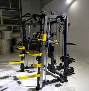Manual Smith Machine With Squat Rack, For Gym