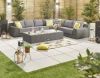 Hot Sell High-Quality Contemporary Sectional Poly Rattan Wicker Sofa Bistro Set