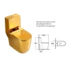 Hot selling bathroom wc porcelain gold luxury sanitaryware toilet gold toilet seat golden commode prices