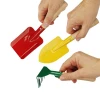 Hot-selling childrens gardening tools small color garden hand wooden handle  tool set