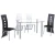 Import Hot Selling Modern Design Home Dinning Table Set/Dining Room Furniture/Glass Dining Table 6 chairs from China