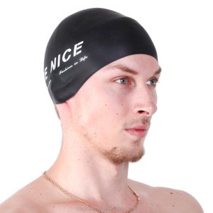 Hot Selling Newest Design Silicone Material Adult 3D Swim Cap (CAP-1400)