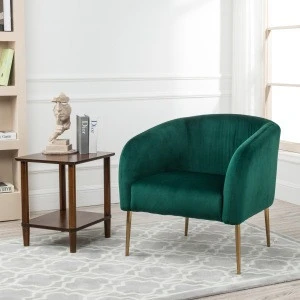 Hotel armchair, Hotel Lounge Chair Velvet Tub Chair, Green Velvet Chair Gold Leg Chair Accent Chair