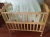 Import Household products hot selling in amazon solid wood baby crib HN1018 from China