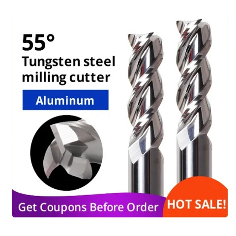 Buy Hrc55 Carbide Endmill 75mm Tungsten Steel Cutter Cnc Machining Set ...